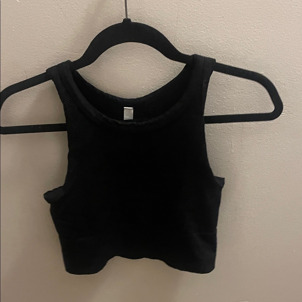 Women's Nikkibikki Black Cropped Tank Top